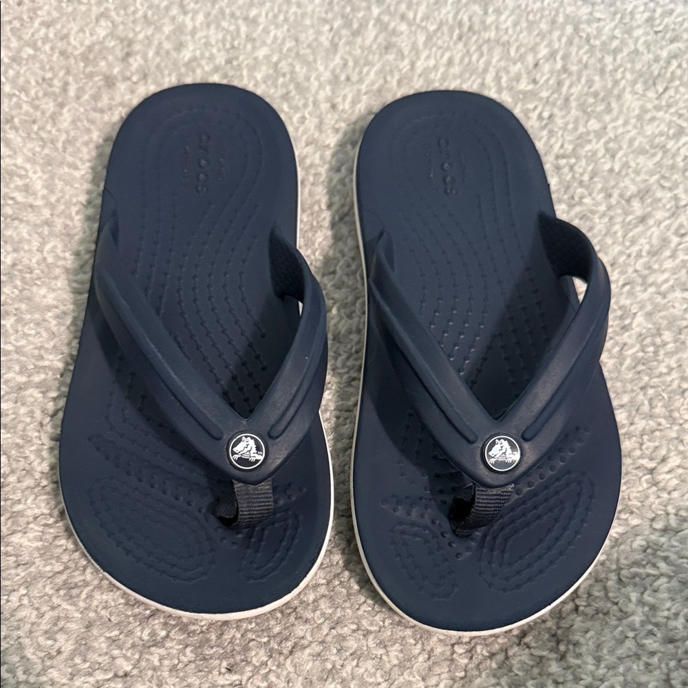 Croc Navy Flip Flops